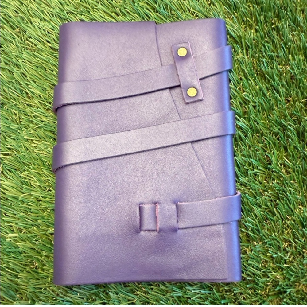 Portland Leather Goods Amethyst Purple Wrap Journal MEDIUM